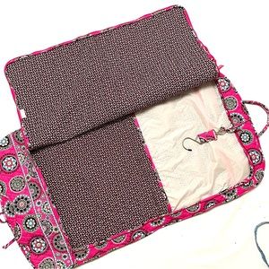 Vera Bradley Garment Bag folding hanging for coat jacket suit padded
